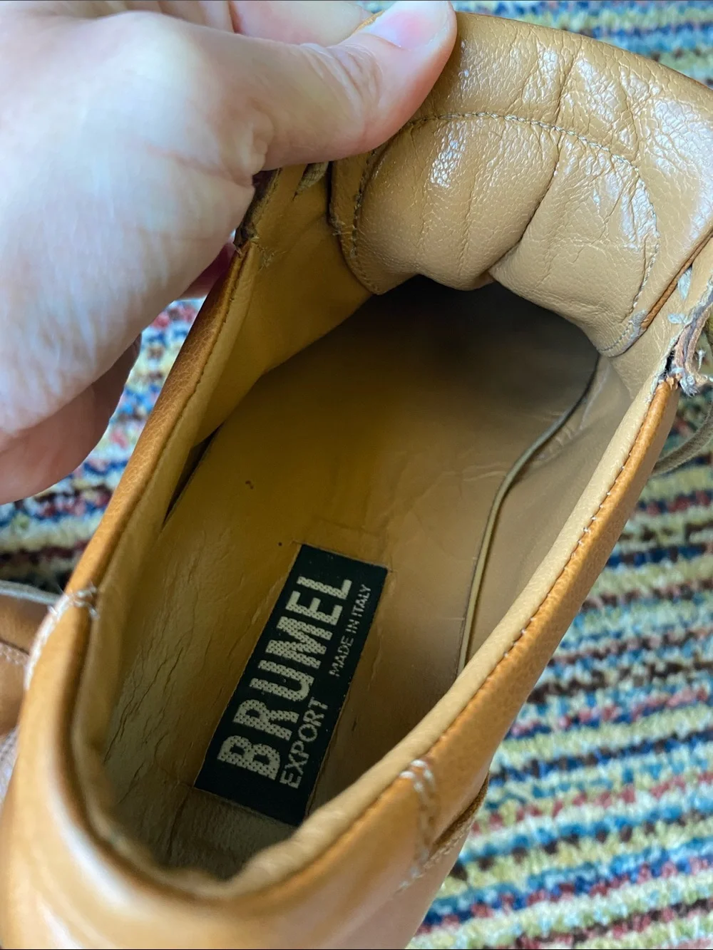 Men’s Brumel Export Italian Leather casual shoes — 🚨Flaws!🚨—project shoes